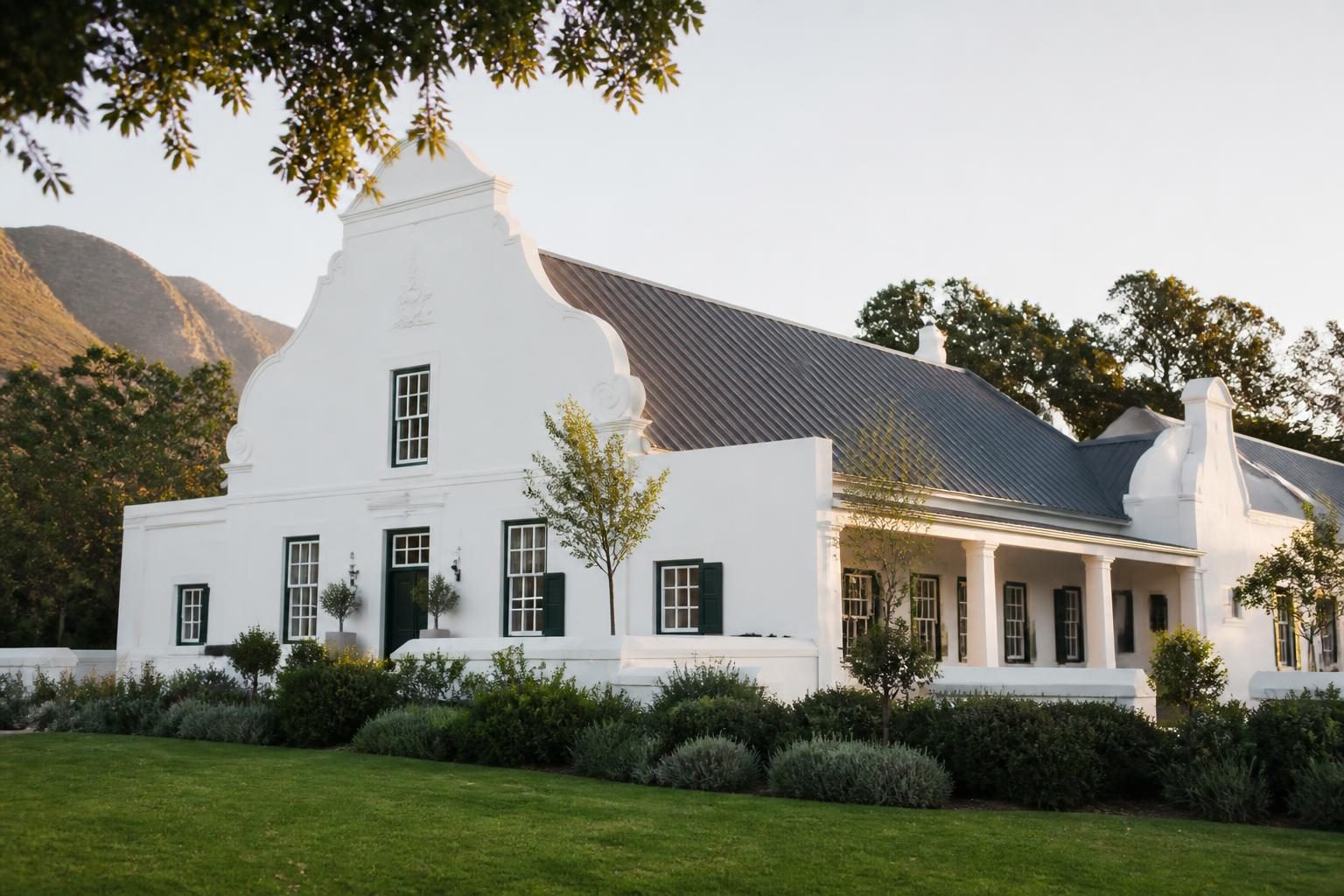 Cape Dutch (and Cape Georgian) - Top 5 most popular Architectural Styles Found in South Africa