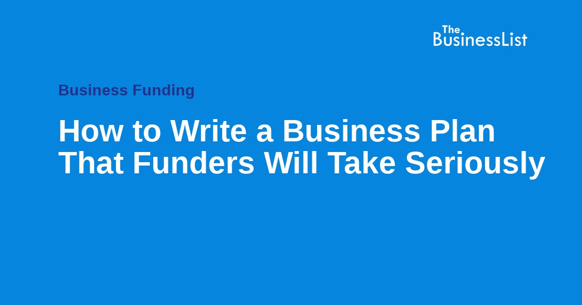 Business proposal and funding plan for South African funders